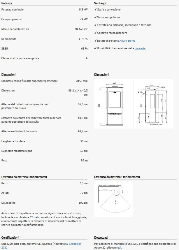 Stufe A Legna ADURO 22