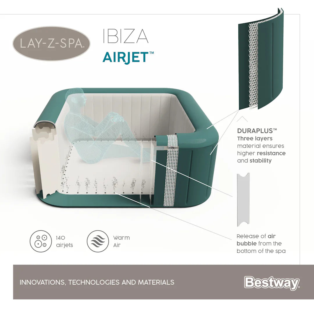BESTWAY Piscina Idromassaggio Mod.Ibiza (60015)
