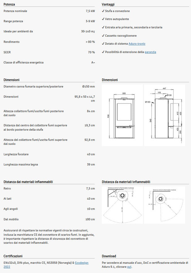 Stufe A Legna ADURO 9.1