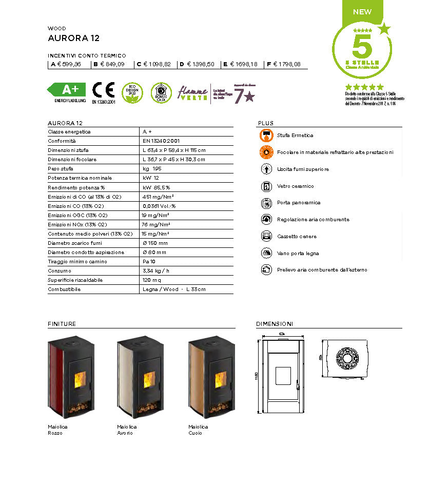 Stufe A Legna AURORA 12