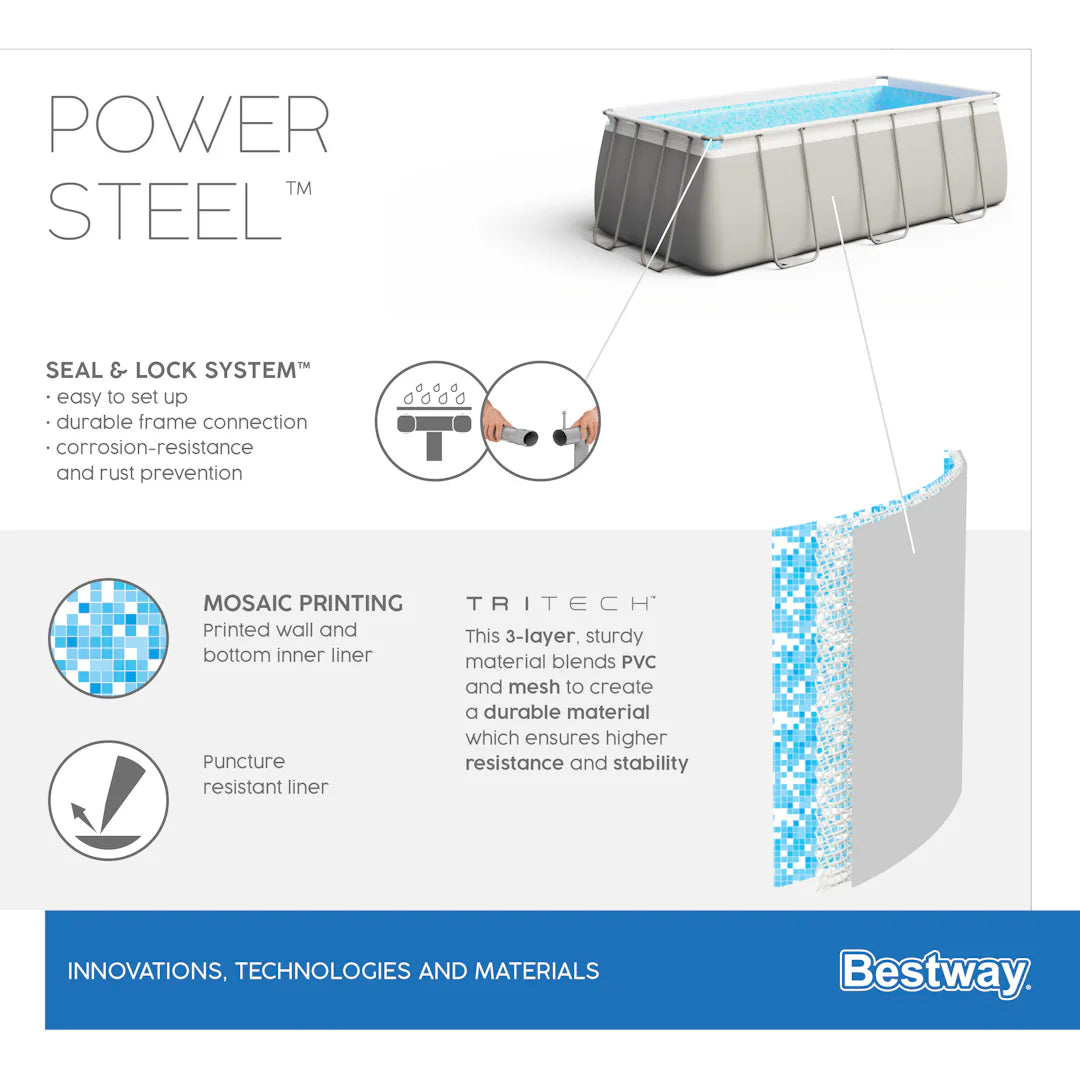 BESTWAY Piscine Power Steel