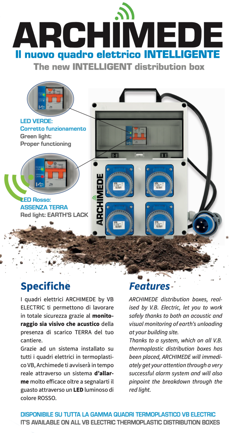 VB ELECTRIC - ARCHIMEDE - quadro di distribuzione 4 posti