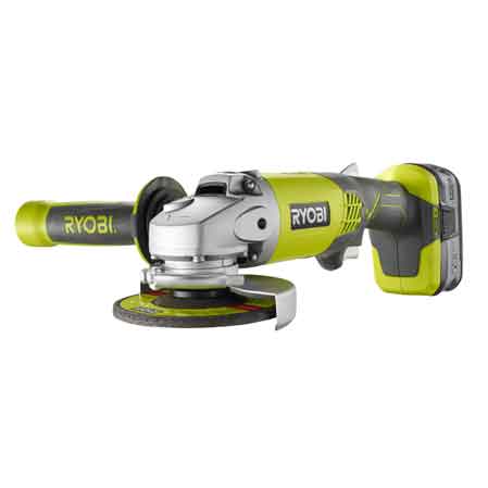 SMERIGLIATRICE ANGOLARE A BATTERIA 'R18AG-140S' RYOBI